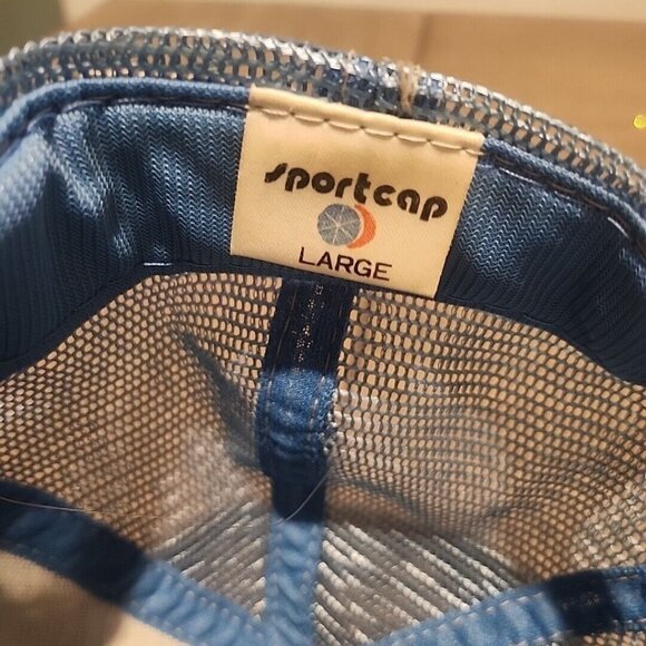 Pioneer Machinery Logo Patch Trucker Hat Cap Blue Snap Back Adjustable Mesh - Picture 6 of 6